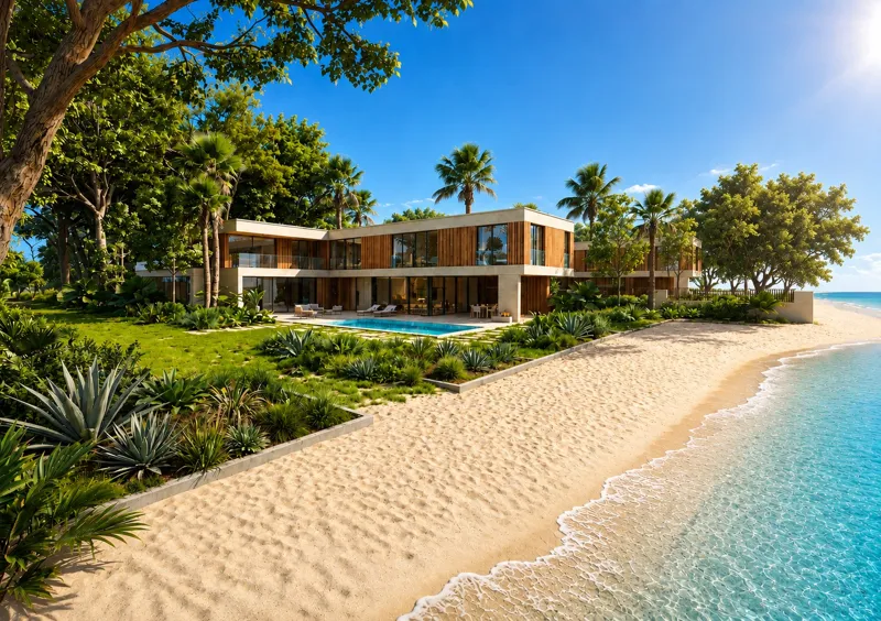 Sunny Beach · Ocean Villas — visualización arquitectónica