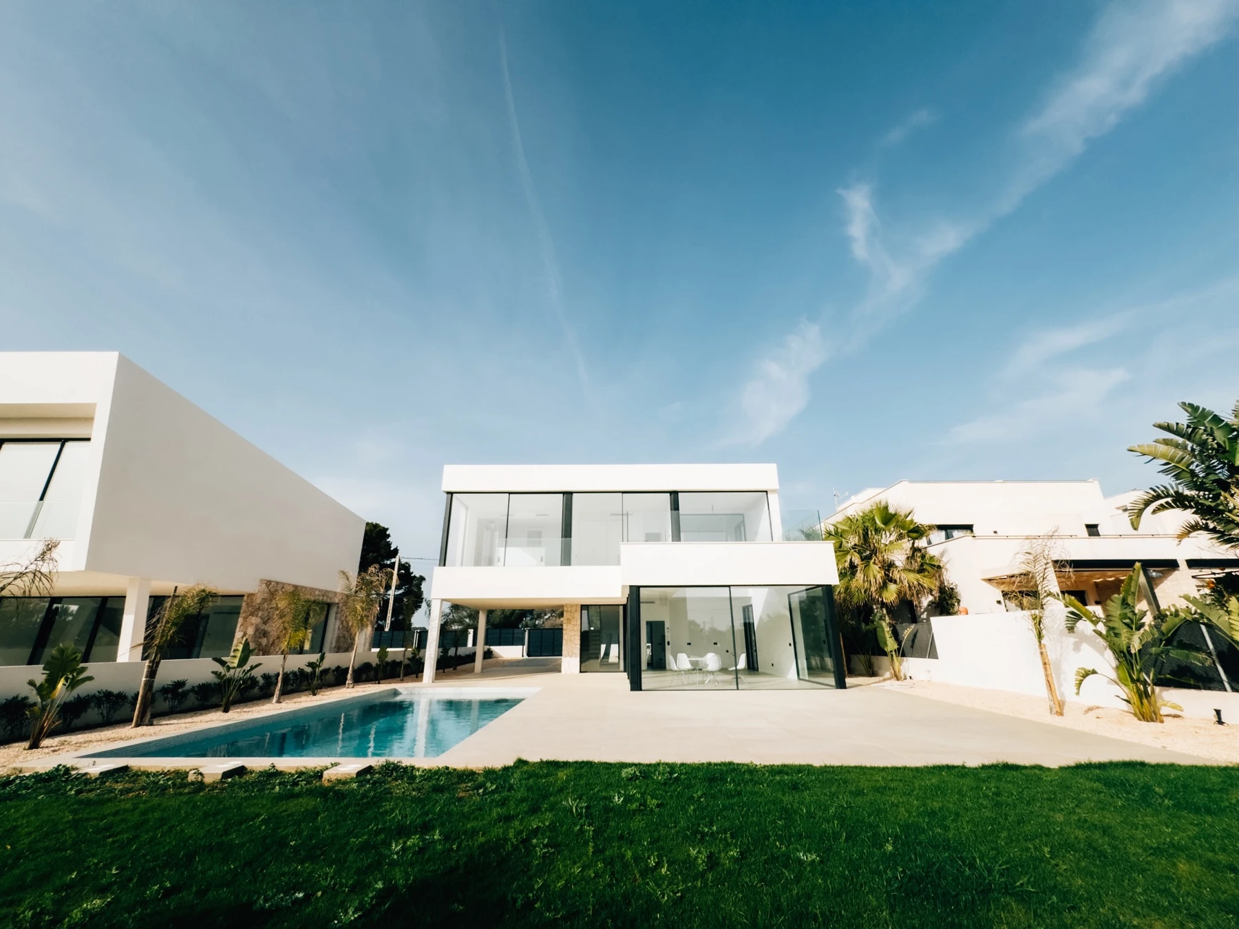 Modern Mediterranean living · actual photograph