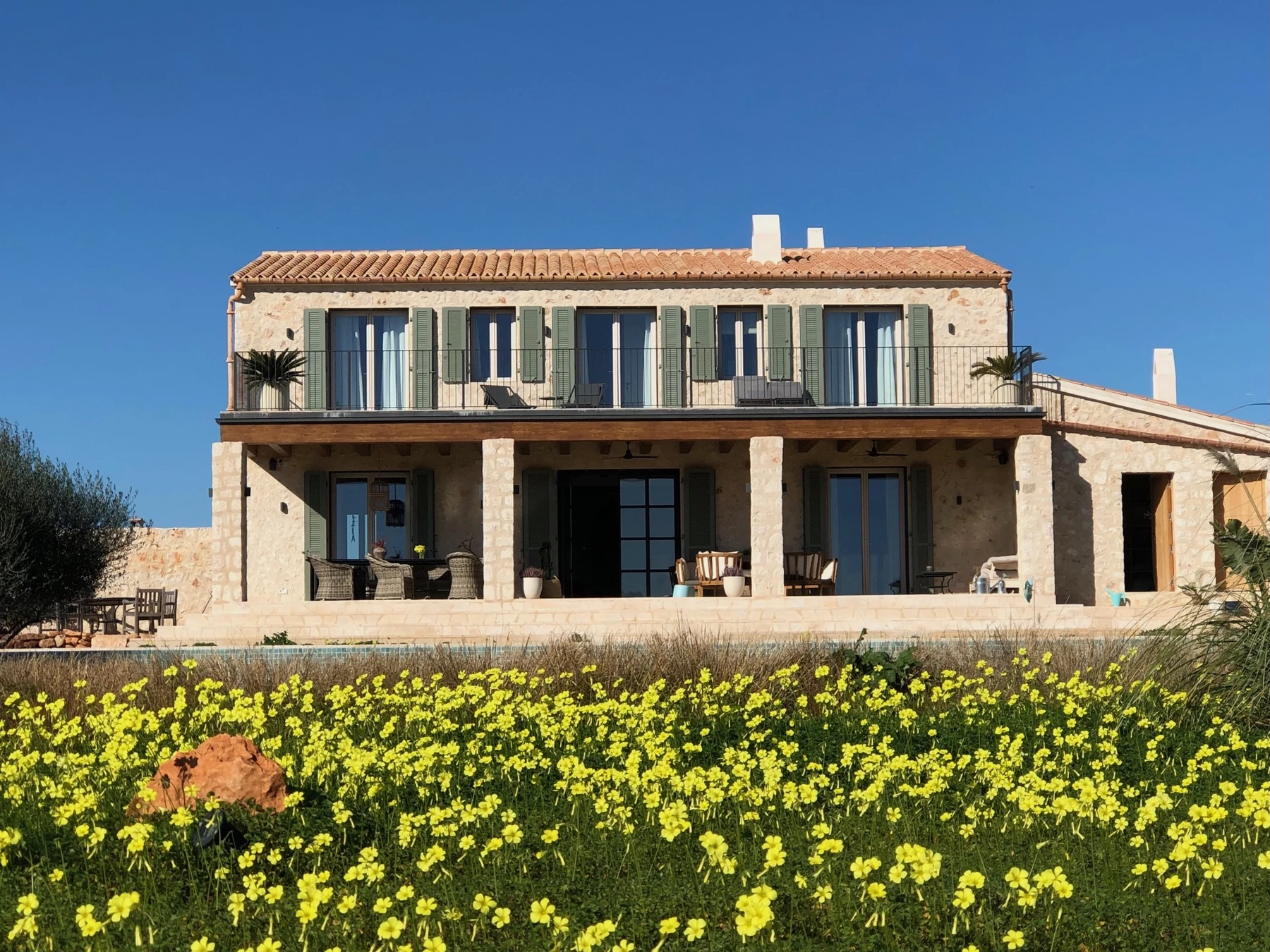 A Mediterranean country home · actual photograph