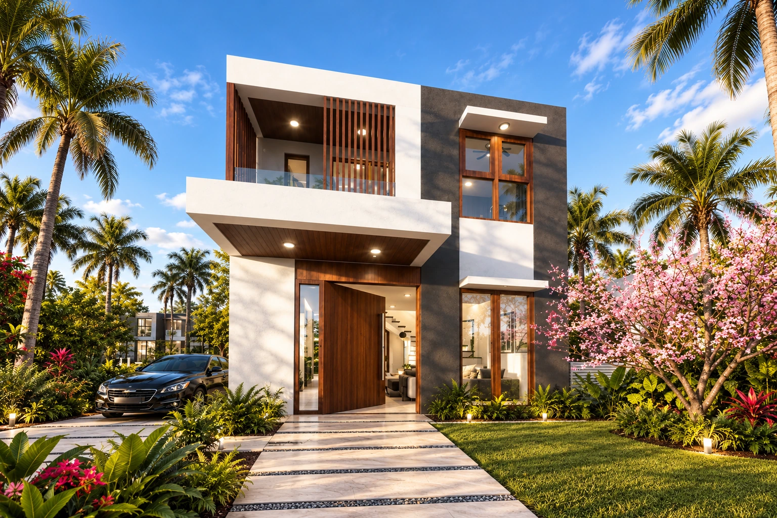 Bahamia Palm Residence — visualización arquitectónica
