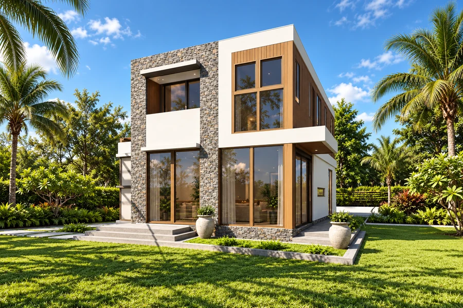 Bahamia Garden Residence — visualización arquitectónica